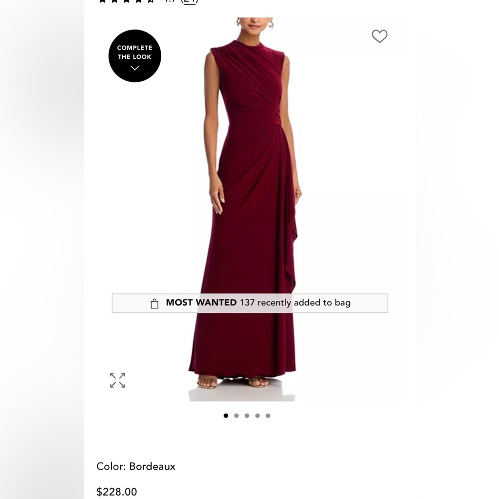 Aqua Bordeaux One Shoulder Dress